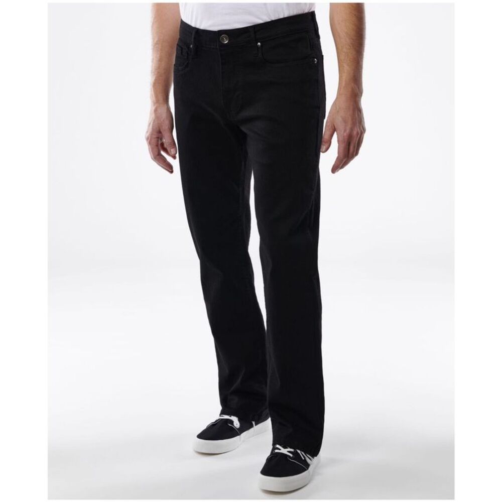 LAZER Mens Straight-Fit Straight Jeans, Black, 32, DM